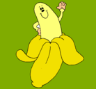 Dibujo Banana pintado por meryyy
