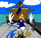 Dibujo Cigüeña en un barco pintado por lourdejr