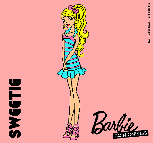 Dibujo Barbie Fashionista 6 pintado por IreneKitty