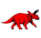 Dibujo Triceratops pintado por jersson