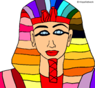 Dibujo Tutankamon pintado por norah