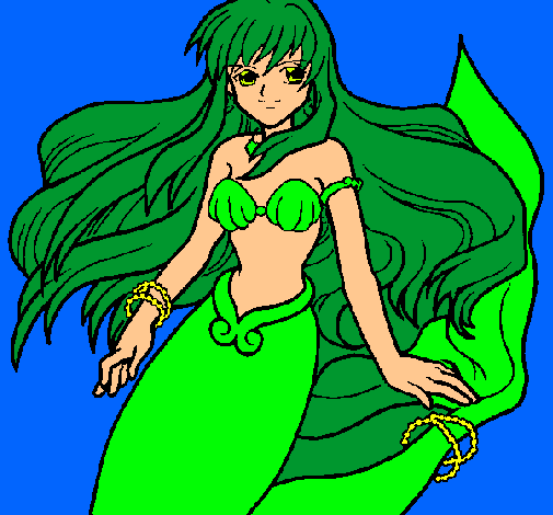 Dibujo Sirena pintado por Blooma