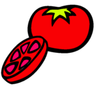 Dibujo Tomate pintado por TOMATE