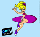 Dibujo Polly Pocket 3 pintado por odri