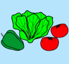 Dibujo Verduras pintado por eddili