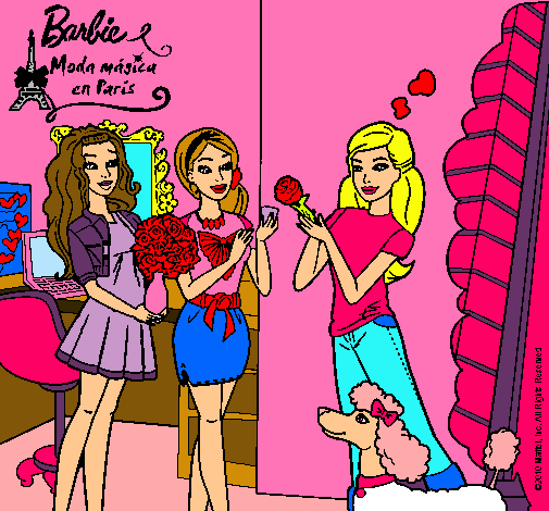 Barbie de compras con sus amigas