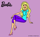 Dibujo Barbie moderna pintado por almeida