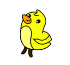Dibujo Dibu el pollito pintado por avatar