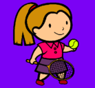 Dibujo Chica tenista pintado por letisia