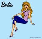 Dibujo Barbie moderna pintado por lamas10