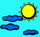 Dibujo Sol y nubes 2 pintado por ssssssssssss