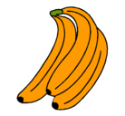 Dibujo Plátanos pintado por tapita