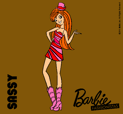 Dibujo Barbie Fashionista 2 pintado por pintarart