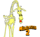 Dibujo Madagascar 2 Melman pintado por randy