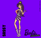 Dibujo Barbie Fashionista 2 pintado por lisa  