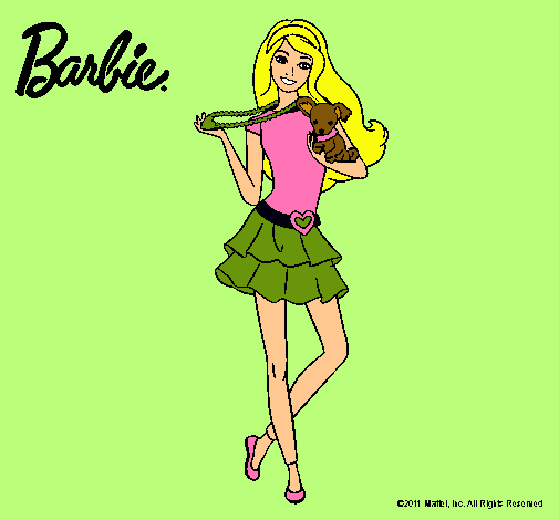 Barbie y su mascota