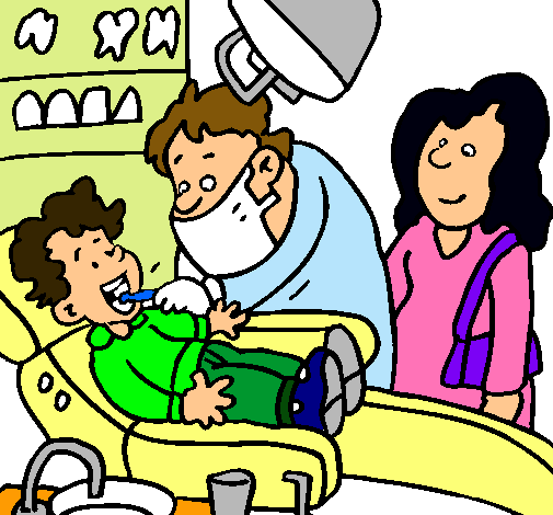 Niño en el dentista