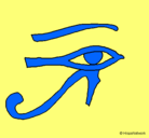 Dibujo Ojo Horus pintado por ainhoablas