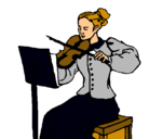 Dibujo Dama violinista pintado por Jazminn359