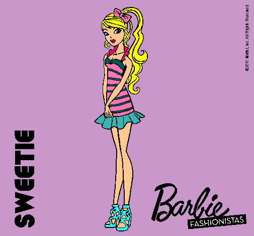 Dibujo Barbie Fashionista 6 pintado por Pazitha