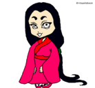 Dibujo Princesa con kimono pintado por  NBNBNBNBNBN