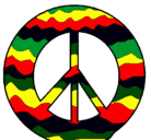 Dibujo Símbolo de la paz pintado por peacemarihua