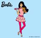 Dibujo Barbie y su mascota pintado por carmenzita
