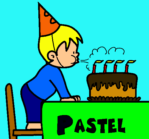 Dibujo Pastel de cumpleaños III pintado por kool