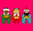 Dibujo Los Reyes Magos 4 pintado por xeila