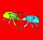 Dibujo Escarabajos pintado por HADA