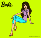 Dibujo Barbie moderna pintado por KASKA