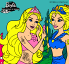 Dibujo Barbie se despiede de la reina sirena pintado por el_eclipse