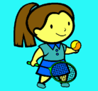 Dibujo Chica tenista pintado por eva00