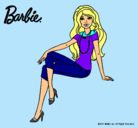 Dibujo Barbie moderna pintado por torres