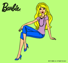 Dibujo Barbie moderna pintado por lari