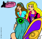 Dibujo Barbie y sus amigas sorprendidas pintado por ezza_chikaale