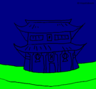 Dibujo Templo japonés pintado por GZGRYFRTAGZF