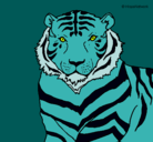 Dibujo Tigre pintado por crispo311