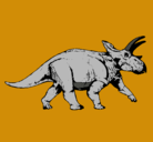 Dibujo Triceratops pintado por oscarg