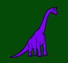 Dibujo Braquiosaurio pintado por francosaurio