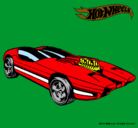 Dibujo Hot Wheels 2 pintado por sebita