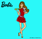 Dibujo Barbie y su mascota pintado por GUREA