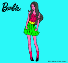 Dibujo Barbie veraniega pintado por keren