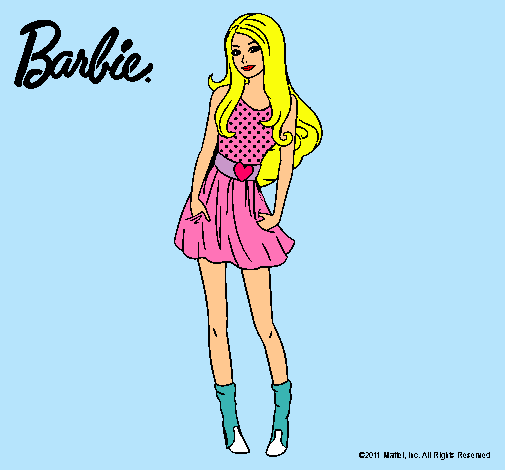 Dibujo Barbie veraniega pintado por Pazitha