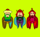 Dibujo Los Reyes Magos 4 pintado por FABOLA
