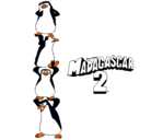 Dibujo Madagascar 2 Pingüinos pintado por derec