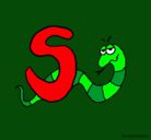 Dibujo Serpiente pintado por scarlette