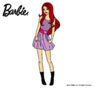 Dibujo Barbie veraniega pintado por issa