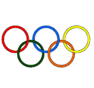Dibujo Anillas de los juegos olimpícos pintado por magaby