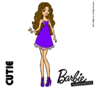 Dibujo Barbie Fashionista 3 pintado por cantante